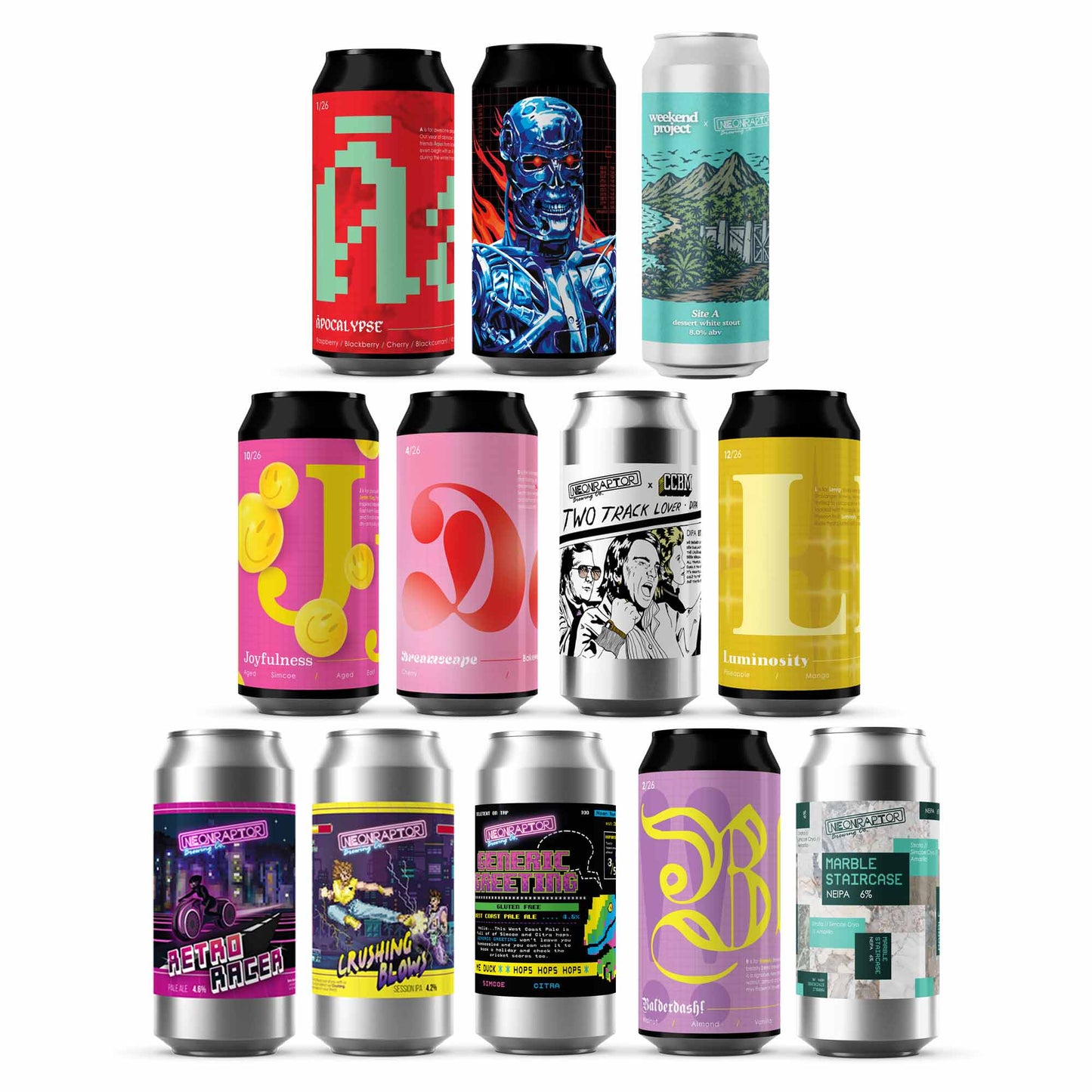 Neon Raptor Discovery Box (12 Pack)