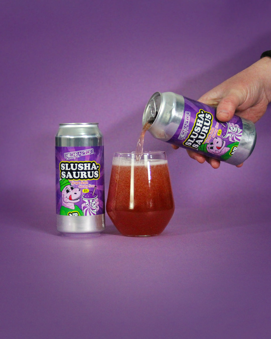 Slushasaurus Grape Soda