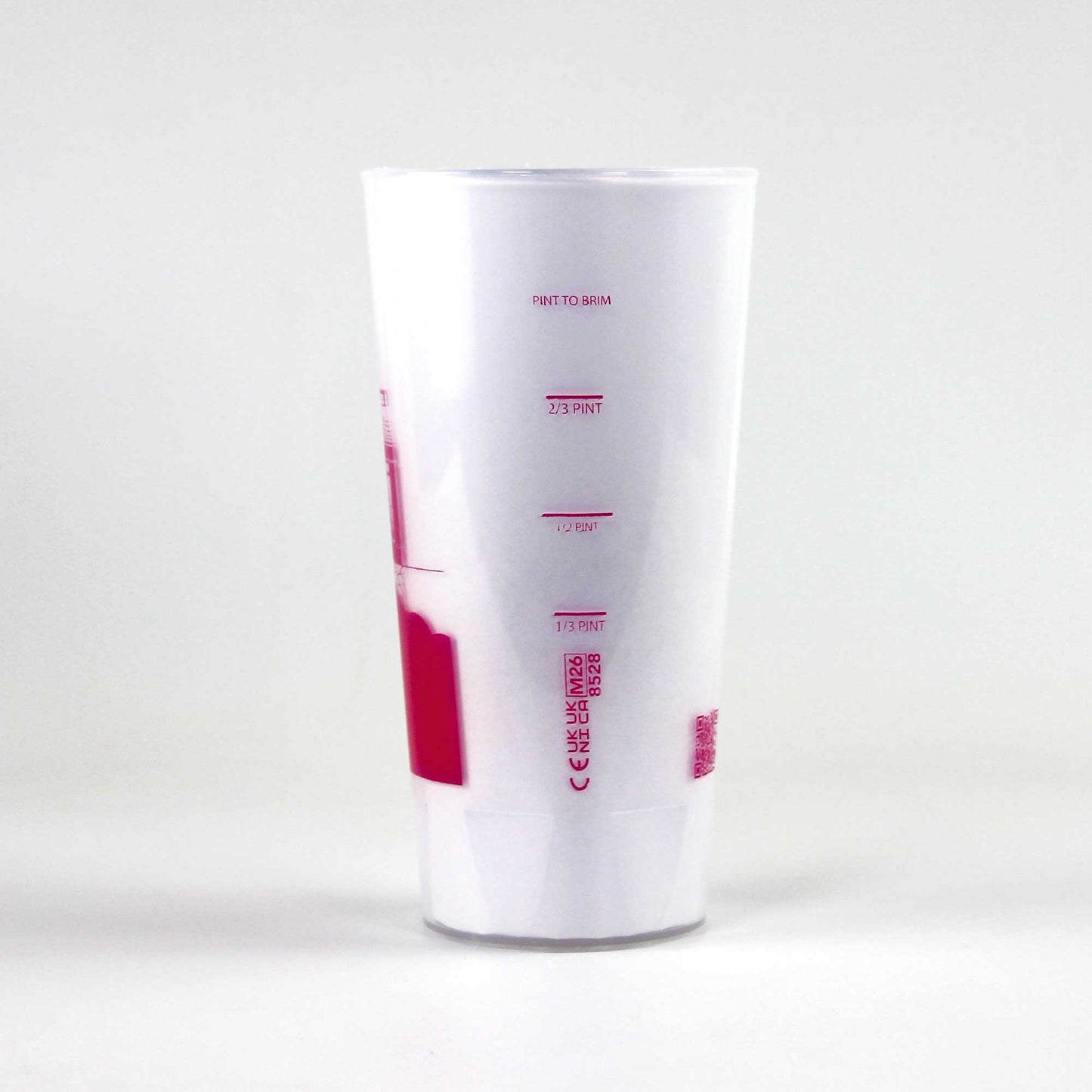 Pink Raptors Plastic Pint Cup